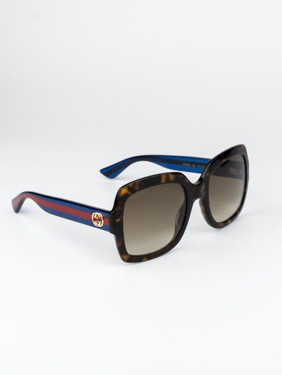Gucci Women Sunglasses Havana Brown Gradient Square GG0036S 004 NEW AUTHENTIC main image 9